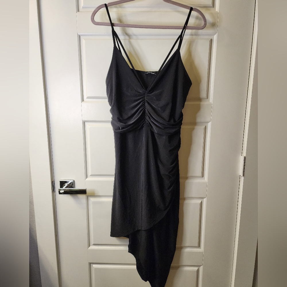 FASHION NOVA Curve 3X‎ Black Asymmetrical Dress